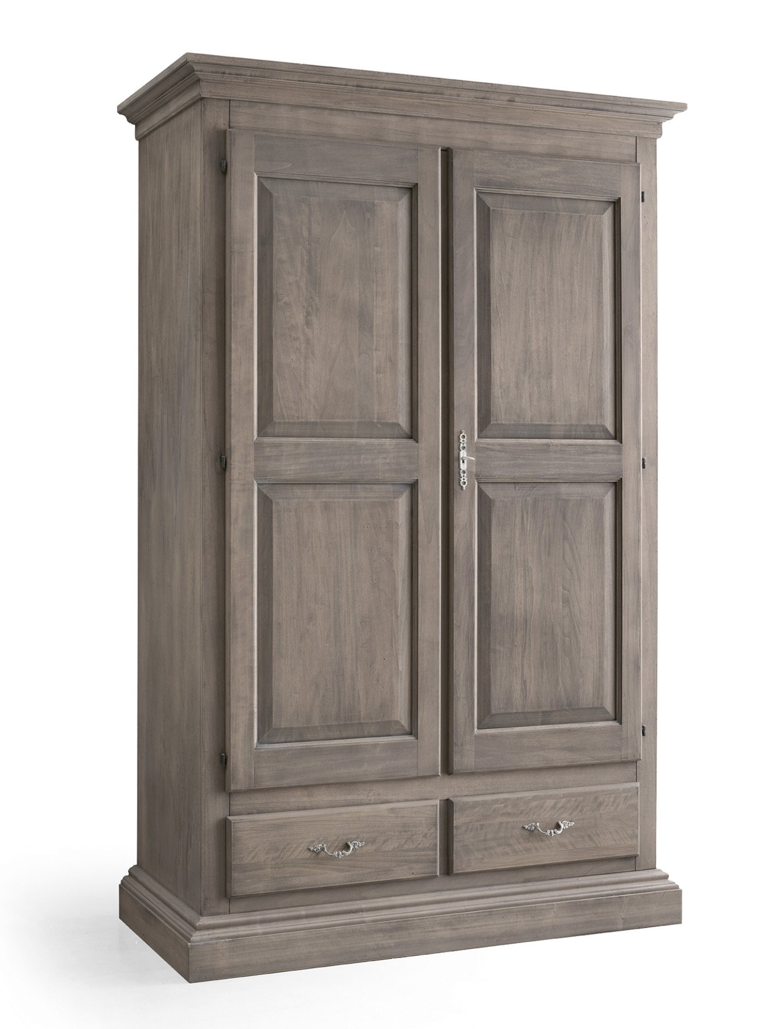 Armadio 2 ante legno con cassettiera.stile classico lineare